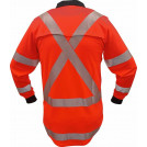 Caution MicroVent TTMC-W17 X-Back L/S Polo