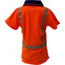 Caution Kids Hi-Vis Microfibre Polo