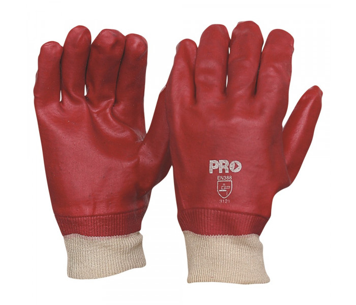 PRO PVC Single Dip Knitted Wrist Gloves