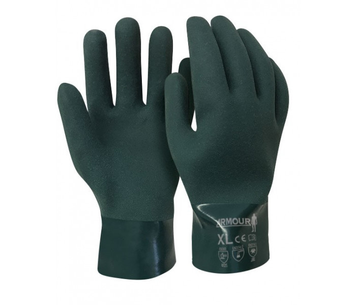 Armour PVC Double Dip 27cm Wrist Glove