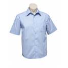 Biz Micro Check Mens S/S Shirt